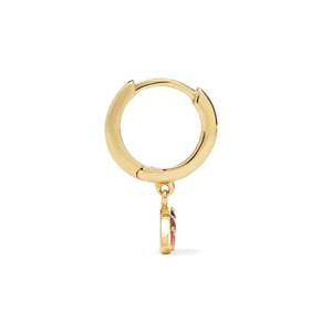 Gemnel sterling silver <span class=keywords><strong>925</strong></span> gioielli prezzo per <span class=keywords><strong>grammo</strong></span> gioielli di moda arcobaleno huggie moon charm orecchini a cerchio per donna - Product Image 3