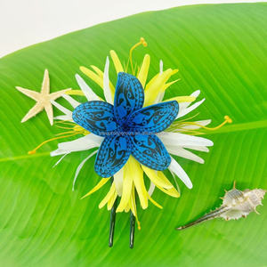 Tiara <span class=keywords><strong>Hawaiana</strong></span> de Conchas para Mujer, con Diseño de <span class=keywords><strong>Tortuga</strong></span> Tropical y Tatuajes Tribales, Plumerias, para Bodas en la Playa, Fiestas Luau, 16 cm - Product Image 3