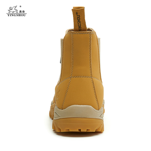 Waterproof Cow Leather Anti <strong>slip</strong> Construction Mid Cut Cowhide PU+rubber Sole Alkali Acid Oil <strong>Resistant</strong> Safety <strong>Shoes</strong> - Product Image 5