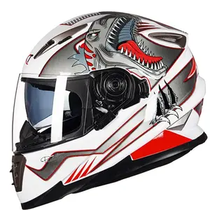 SUBO新款贴花头盔全脸摩托车F1赛车越野头盔男女防晒头盔