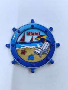 แม่เหล็กติดตู้เย็นรูปทรงตามสั่ง เป็นมิตรกับสิ่งแวดล้อม ทำจากโลหะ ของที่ระลึกสำหรับนักท่องเที่ยวยุโรป ดีไซน์อาร์ตเดโค ขนาดกลาง ขายส่งสำหรับการเดินทาง - Product Image 3