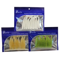 100 leurres souples en silicone en forme de T avec queue de pagaie, 5cm, 6cm, 7.5cm, 9cm, 12cm, pour la pêche