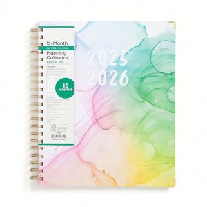Agenda Diaria y Semanal Personalizada Prolead A5 con Espiral, Cubierta de Papel Ecológico, Logotipo en Dorado, 80 Hojas - Product Image 1