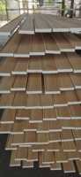 Exportation d'usine, moulures en bois naturel plaqué PVC, revêtement en mastic en bois massif personnalisé, apprêté, pour la décoration