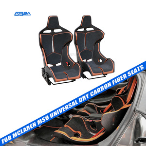 Asientos de coche de fibra de carbono de color personalizado, modelo universal de buena calidad, para McLaren 720S 540C 650S Senna, tela Alcántara - Product Image 1