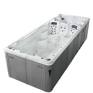 Spa de nage Takpo 5,8 m pour 7 personnes, bain à remous avec échelle, spa de massage, piscine de nage - Product Image 1