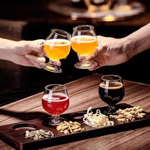 バーレストランショートステムビールグラススナックセットフライトボードチューリップテイスティングカップワインビールグラストレイ付き - Product Image 3