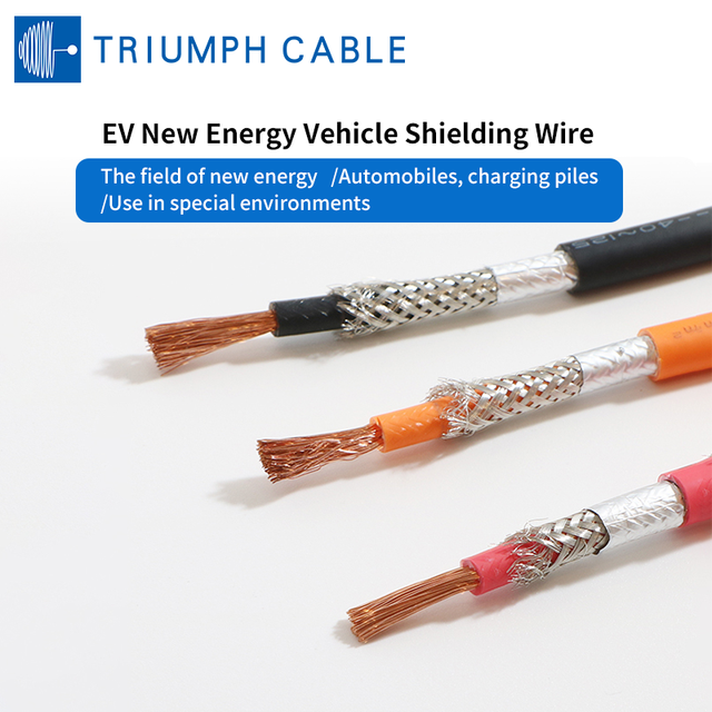 New Energy Battery Shield Cable Vehicle Electric Wire XLPE Silicone Rubber Pure Copper 1500V High Voltage EV Car Charging Cable