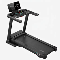 Caminadora Motorizada KY de Grado Comercial, 3.75HP, 16.8km/h, Bluetooth Inteligente, 12 Programas, 150kg, Pantalla LED, para Gimnasio