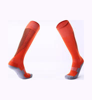 Chaussettes de football respirantes en polyester et coton