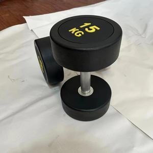 Haltères à tête ronde pour l'exercice des bras Système de kilogramme Acier <span class=keywords><strong>Fonte</strong></span> PVC/Revêtement en caoutchouc Équipement de fitness écologique Puto - Product Image 4