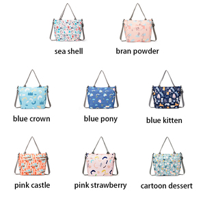 Bolsas de pañales de nailon impermeables multifuncionales para mamá, bolsas de pañales de bebé, fabricante más nuevo - Product Image 2