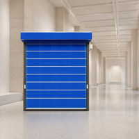 Porte coupe-feu enroulable en tissu inorganique, conforme aux normes de sécurité incendie, isolation thermique pour entrepôt, atelier, centre commercial
