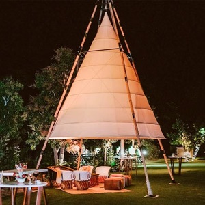 Camp extérieur Restaurant bar ppen-air tente <span class=keywords><strong>de</strong></span> <span class=keywords><strong>vacances</strong></span> <span class=keywords><strong>Bord</strong></span> <span class=keywords><strong>de</strong></span> <span class=keywords><strong>mer</strong></span> plage bambou lanterne tente - Product Image 3