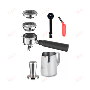 2.7 litres réservoir d'eau ménage 3 en 1 semi-automatique tirer fleur vapeur Machine à café mousseur à <span class=keywords><strong>lait</strong></span> nouvelle cafetière italienne - Product Image 2