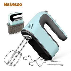 5-Speed Hand Held Mixer 300 Watt Manual Hand Mixer With Storage Box 6 Attachments Copper Motor Hand Mixer Electric