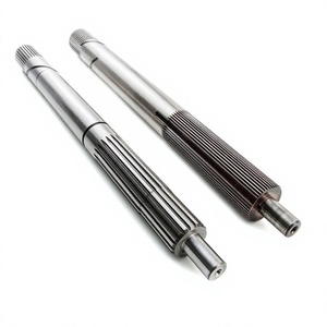 Ejes de Acero Estriados de Calidad Estándar Personalizados con Componentes de Engranaje - Product Image 1