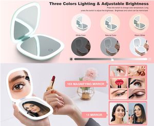 Mixed Procurement Low Price Pocket Makeup <b>Mirror</b>,Travel Foldable Small Makeup <b>Mirror</b>,<b>LED</b> Pocket <b>Mirror</b> - Product Image 2