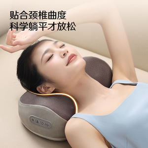 Massage Cushion Neck Back Waist Legs Kneading Heating USB Rechargeable PU Leather Timing Function - Product Image 4