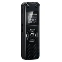 Grabadora de Voz Digital V91 y Reproductor de MP3 con Modo de Activación por Voz, Diseño Metálico, USB, para Reuniones y Música