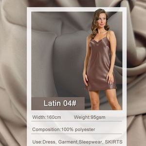 卸売ピュアホワイト桑公爵夫人シルクシャルムーズ英国サテンゴージャスプリント無地生地婦人服中国工場 - Product Image 6