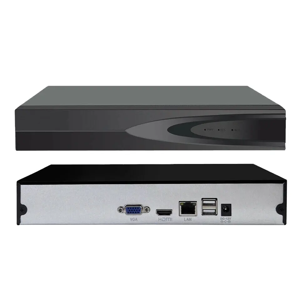 H.265 8CH רשת וידאו מקליט אבטחת CCTV NVR עם 8*4MP/4*5 מגה פיקסל IP מצלמות