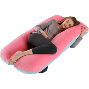 Apparence délicate coussin d'allaitement en forme de U confortable oreiller de <span class=keywords><strong>grossesse</strong></span> complet du corps pour le soutien de maternité de sommeil latéral - Product Image 1