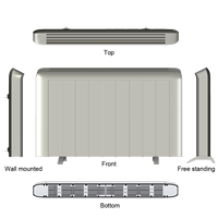 Timer digital 24 atau dengan timer mingguan, sirip aluminium, radiator listrik dengan blok magnesium B07C 1500W, Pemanas ruangan cangkang aluminium