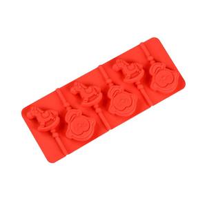 MUYULINS factory 6-cavity candy with different designs, LFGB platinum non-stick, BPA-free <b>silicone</b> lollipop mold - Product Image 6