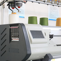 Machine à tricoter plate 3D à double moteur, automatique, multi-stations, informatisée, haute productivité