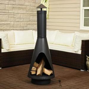 Artículos <span class=keywords><strong>de</strong></span> Jardín <span class=keywords><strong>Chimenea</strong></span> Decorativa <span class=keywords><strong>de</strong></span> Madera para Patio Exterior con Altura Ajustable - Product Image 1