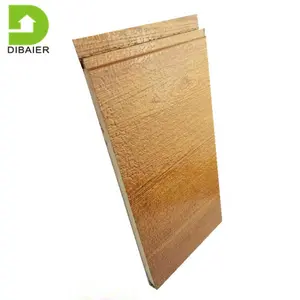 Pine Wood Facade External Wall Cladding Insulated Polyurethane Foam Sandwich Cladding