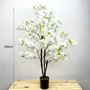 Internet người nổi tiếng có nhu cầu màu hồng hoa anh đào lễ kỷ niệm đám cưới nhân tạo đào hoa anh đào cây cho trung tâm khách sạn cây - Product Image 6
