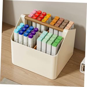 Caja de Almacenamiento de Escritorio Moderna, Ecológica y Creativa, de Plástico PP, Rectangular, Portátil, Apilable, Contenedor de Organización para el Hogar de 20-35L - Product Image 3