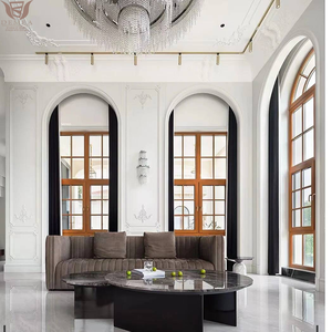 Fenêtre à battant DEMEA en bois recouvert d'aluminium <span class=keywords><strong>de</strong></span> haute qualité pour villa, moderne, à rupture <span class=keywords><strong>de</strong></span> pont thermique, <span class=keywords><strong>double</strong></span> <span class=keywords><strong>vitrage</strong></span>, ouverture manuelle, écoénergétique - Product Image 4