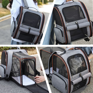 Nueva <span class=keywords><strong>Mochila</strong></span> Transportadora <span class=keywords><strong>para</strong></span> Mascotas, con Laterales Suaves, Ventilación <span class=keywords><strong>de</strong></span> Malla, Bolsillos <span class=keywords><strong>de</strong></span> Almacenamiento, Plegable y Cuadrada, <span class=keywords><strong>para</strong></span> <span class=keywords><strong>Perros</strong></span> - Product Image 4
