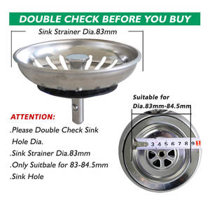 WaiiHO 026 Juego de 2 Coladores y Escurridores de Acero Inoxidable para Fregadero de Cocina - Product Image 4