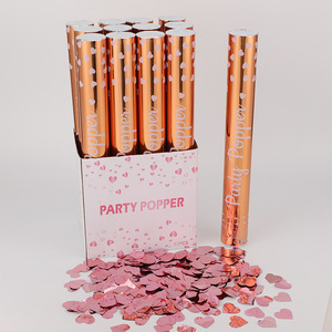 Nouveau Design Rose Golden <span class=keywords><strong>Party</strong></span> <span class=keywords><strong>Popper</strong></span> Festival Célébration Confettis Cannon Main Twist Feux D'artifice Anniversaire Fête De Mariage - Product Image 2