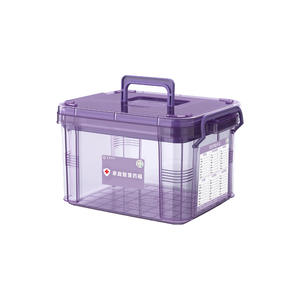 Pastillero Digital Transparente de Gran Capacidad, Material PP, para Uso Doméstico, para Emergencias Médicas - Product Image 1