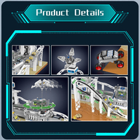 Pour 11033 Montagnes Russes Spatiales Jouet de Construction Éducatif Ensemble de Blocs de Construction DIY en Plastique ABS Modèle Fantastique & Science-Fiction