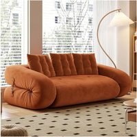 Sofá Cama Plegable en Forma de L con Reposabrazos Convertibles, Multifuncional 4 en 1, Sofá Plegable de Tela para Sala de Estar y Dormitorio