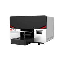 A3 UV Printer UV mesin cetak Flatbed casing telepon kaca logam botol kayu Printer tinta putih