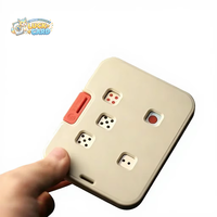 YJ Creative Dice Shape 5 Hole EDC Fidget Slider One Side Pressing Fidget Toy Portable Plastic Stress Relief Focus Toy Unique