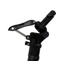 Alloy 6061 Foldable Bicycle Stem 180-425mm Adjustable Folding Bike Handlebar Riser Tube with Integrated Bar Clamp