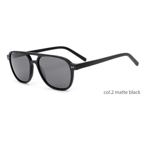 Gafas de Sol Polarizadas de Acetato de Alta Calidad para Hombre y Mujer, Logotipo Personalizado, Monturas Cuadradas de Lujo, Gafas de Sol Rectangulares con Lentes TAC - Product Image 2