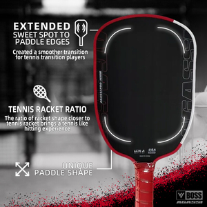 ไม้พายพิคเคิลบอลรุ่น Agassi Pro IV Gen 4 ปี 2025 คาร์บอนไฟเบอร์ T700 แกนรังผึ้ง 14/16 มม. พกพาสะดวก น้ำหนักเบา สำหรับฝึกซ้อม - Product Image 5