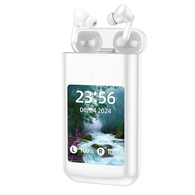 Popular Power Bank with Large Touch Control Screen 8000mAh Capacity Multifunctional Wireless Earphones