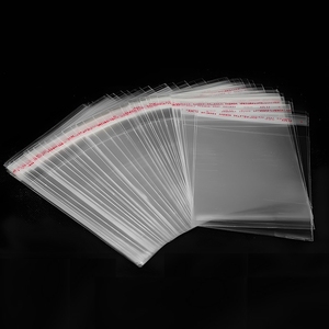 Sacs cellophane auto-scellants 100 pièces/paquet sacs à biscuits refermables transparents auto-adhésifs pour emballer les biscuits, les vêtements, les produits - Product Image 1
