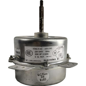 Moteur asynchrone monophasé YDK35-6C 35W 220V 50Hz à montage sur bride pour ventilateur extérieur de climatiseur - Product Image 1