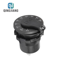 Cargador Rápido Dual USB 4.8A para Auto y Moto, 12-24V, Impermeable, con Pantalla a Color y Modificación de Voltaje, Diseño de Lámpara de Carreras